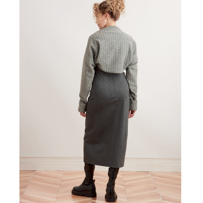 S9372 Misses' Knit Dress and Shrugs. Size: XXS-XXL (30-52)
