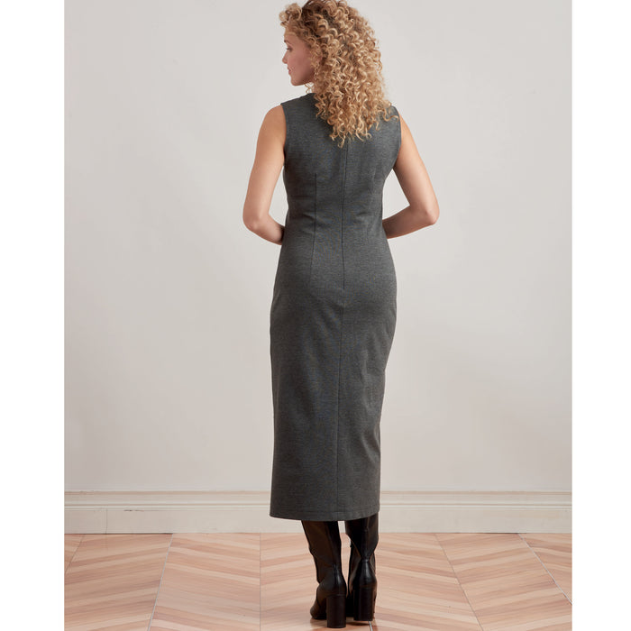 S9372 Misses' Knit Dress and Shrugs. Size: XXS-XXL (30-52)