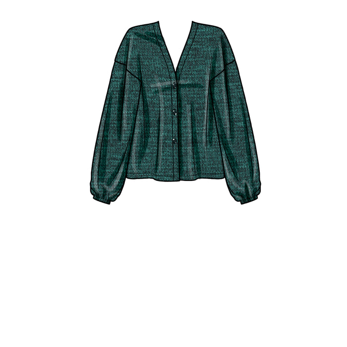 S9373 Misses' Knit Cardigans. Size: XXS-XXL (30-52)