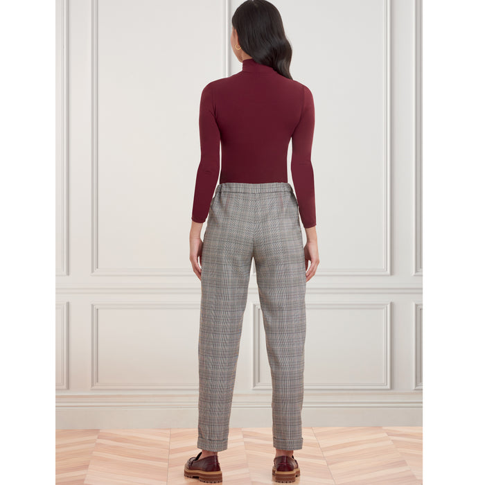 S9376 Misses' Pull-on Trousers. Size: 32-50