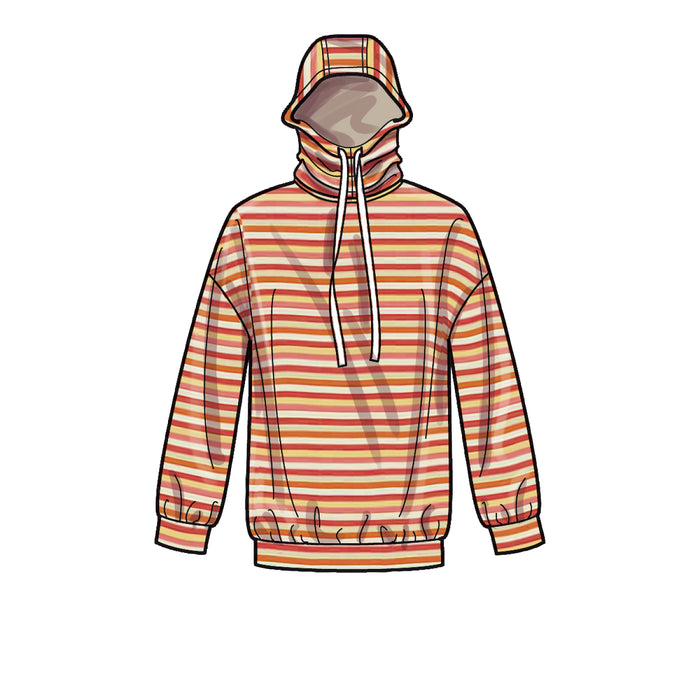 S9379 Unisex Oversized Knit Hoodies, Pants and Tees. Size: XS-XXL (30-52)