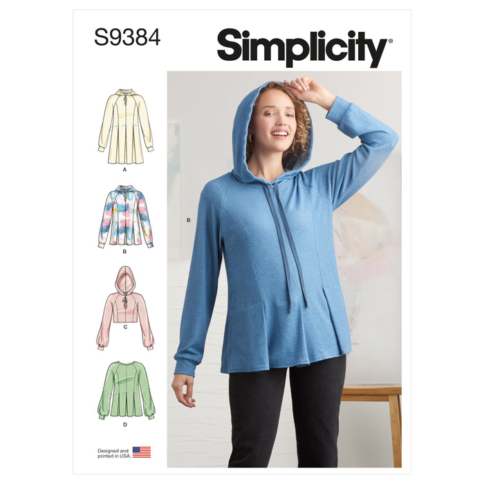 S9384 Misses' Sweatshirts. Size: 32-50