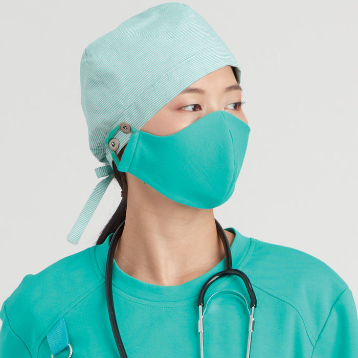 S9387 Unisex Knit Scrub Tops, Pants, Cap and Mask. Size: XS-XXL (32-52)