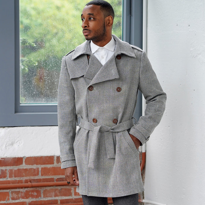S9389 Men's Trench Coat in Two Lengths. Size: 44-62