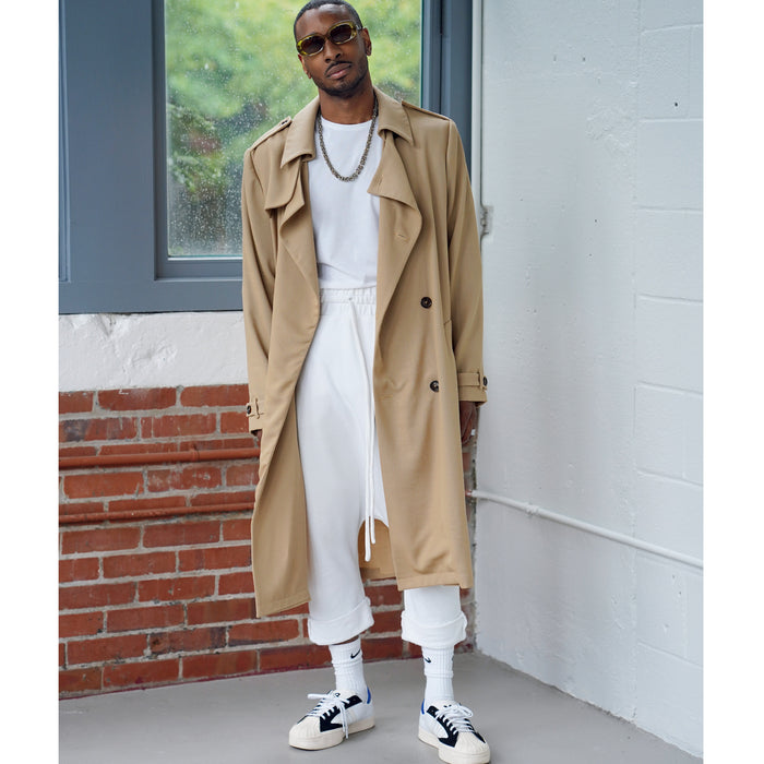 S9389 Men's Trench Coat in Two Lengths. Size: 44-62