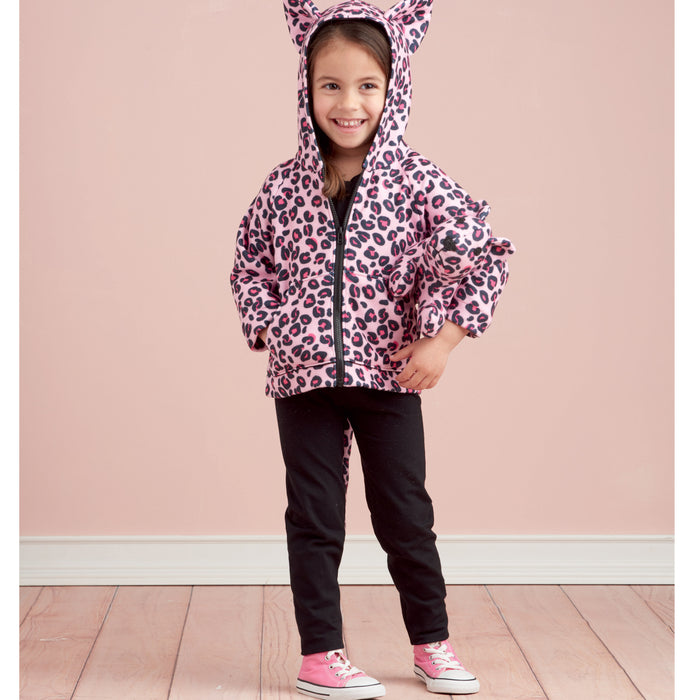 S9391 Toddlers' Jackets and Small Plush Animals. Size: 6 m-4 y