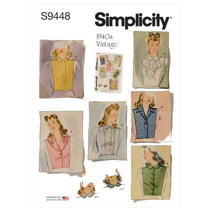 S9448 Misses' Dickey Set. Size: S-L (36-46)