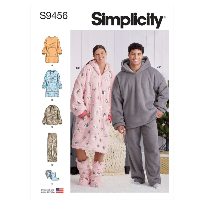 S9456 Unisex Oversized Hoodies, Pants and Booties. Size: XS-XL (30-48)