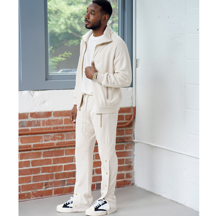 S9458 Men's Knit Jacket and Pants. Size: XS-XL (30-48)