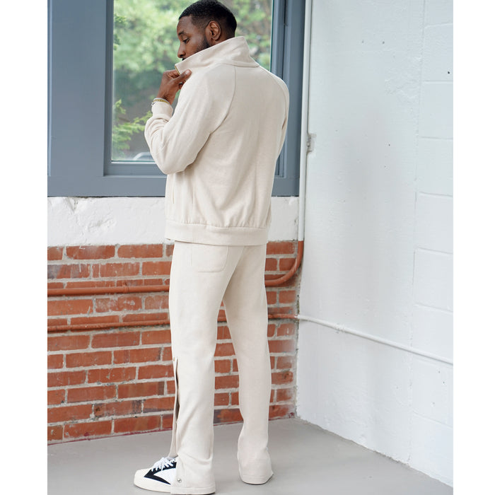 S9458 Men's Knit Jacket and Pants. Size: XS-XL (30-48)