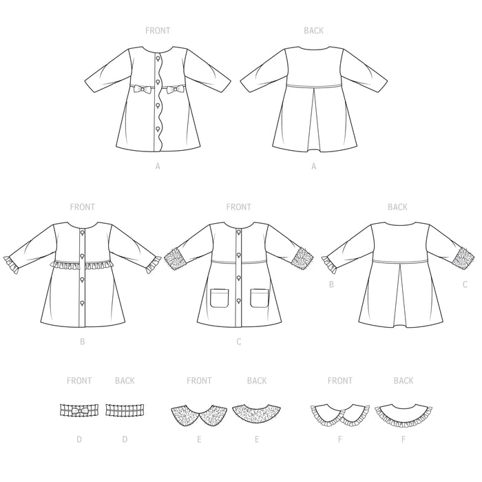 S9461 Children's Coat. Size: 3-8 y