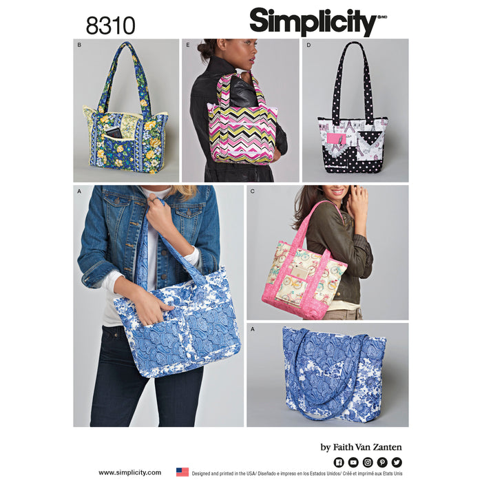 8310 Quilted Bags in Three Sizes. Size: One size