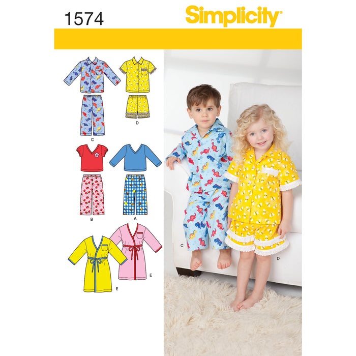 1574 Toddlers' Loungewear. Size: 6 m-4 y