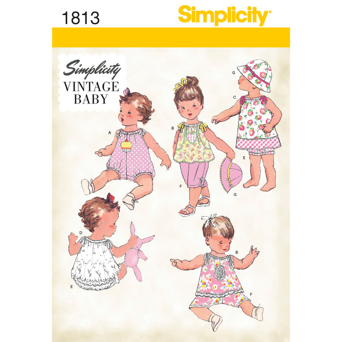 1813 Babies' Vintage Dress & Separates. Size: XXS-L (0-18 m)