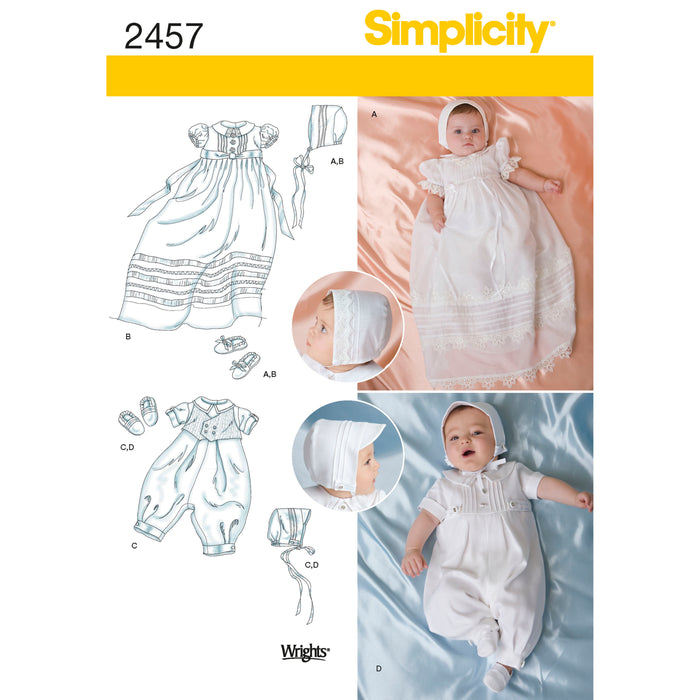 2457 Babies' Special Occasion. Size: XXS-M (0-12 m)
