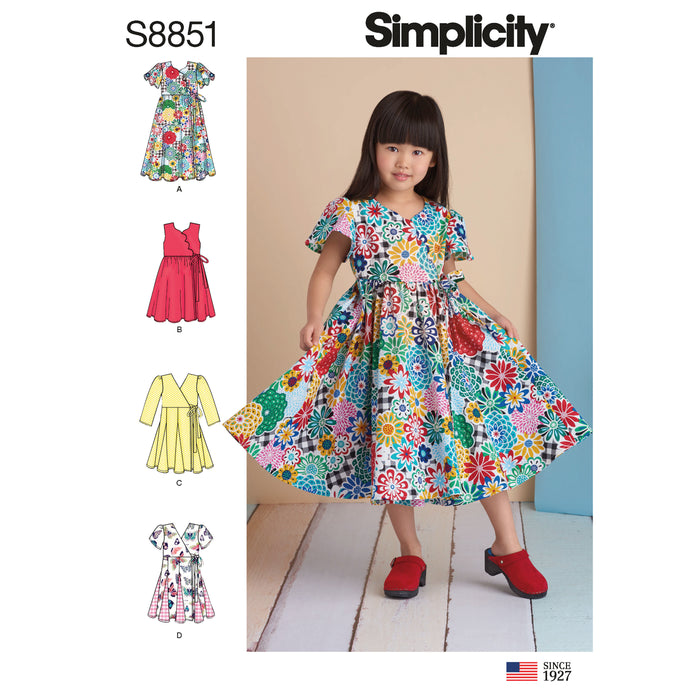 S8851 Children's Dresses. Size: 3-8 y