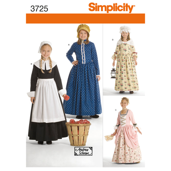 3725 Child's & Girls' Costumes. Size: 3-14 y