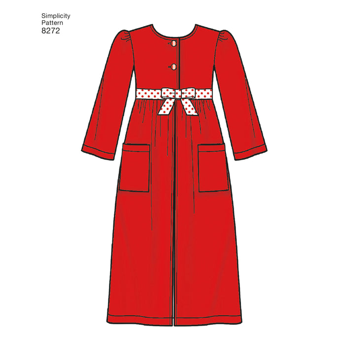 8272 Child's and Girl's Sleepwear and Robe. Size: 3-14 y