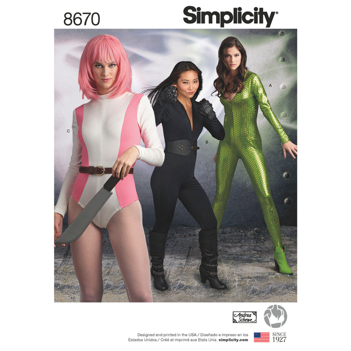 8670 Misses' Knit Costume. Size: 32-50