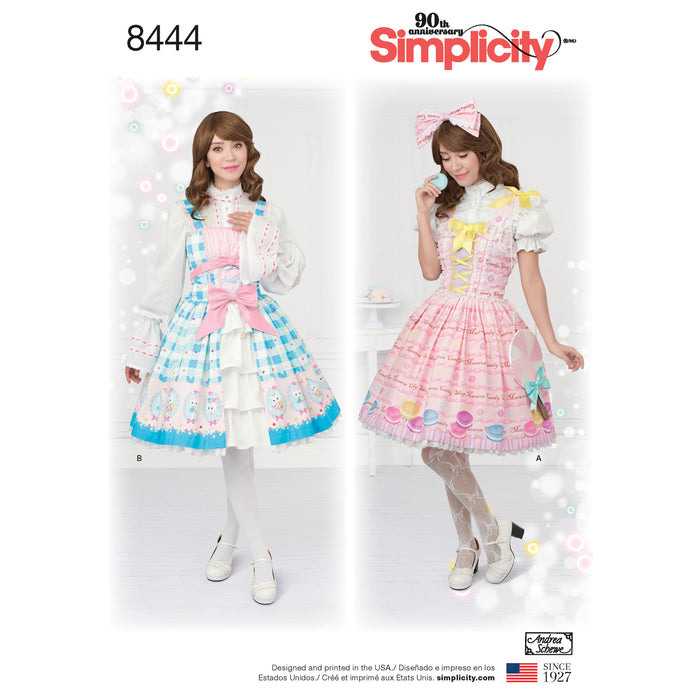 8444 Misses' Lolita Costume. Size: 30-46