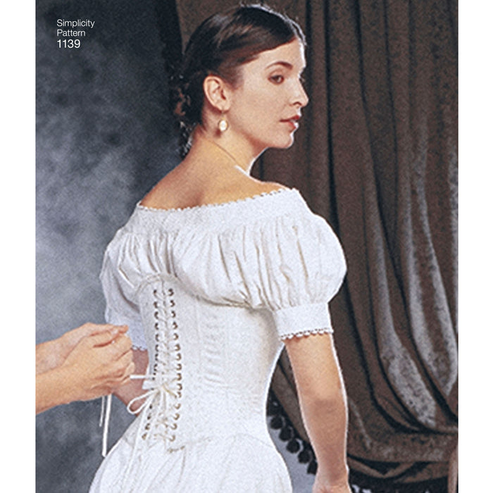 1139 Misses' Civil War Undergarments. Size: 32-46