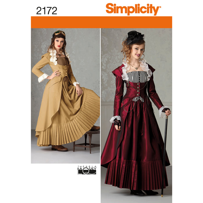 2172 Misses' Steampunk Costume. Size: 32-48