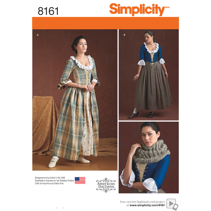 8161 Misses' 18th Century Costumes. Size: 32-48