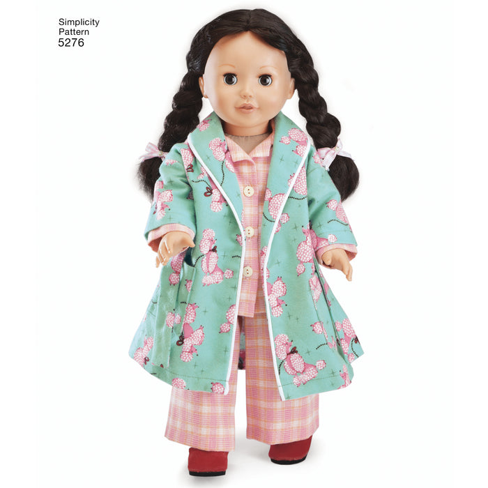 5276 for 18" Doll Clothes. Size: One Size