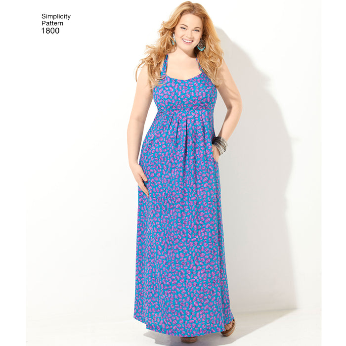 1800 Misses' & Plus Size Amazing Fit Dresses. Size: 36-54