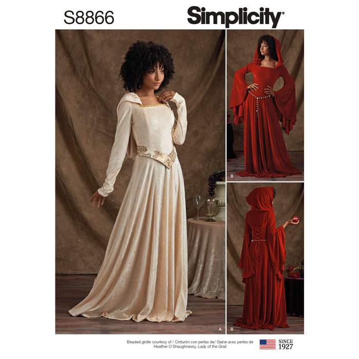 S8866 Misses'/Miss Petite Knit Costumes. Size: 32-48