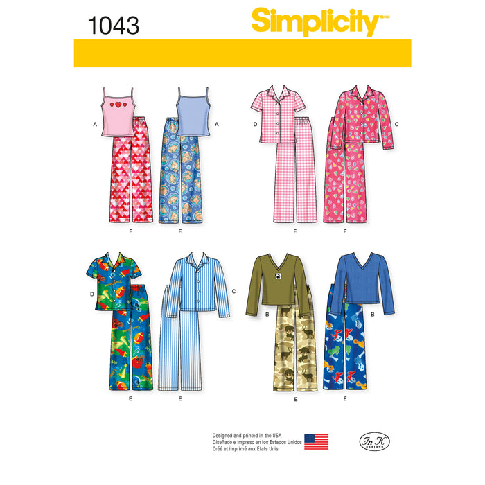 1043 Child's, Girls' and Boys' Separates. Size: 3-14 y