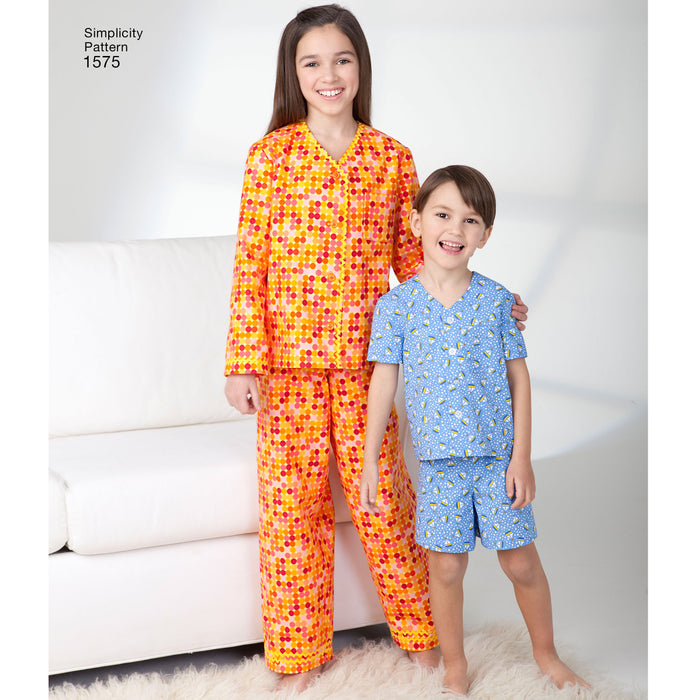 1575 Child's, Girl's and Boy's Loungewear. Size: 3-14 y