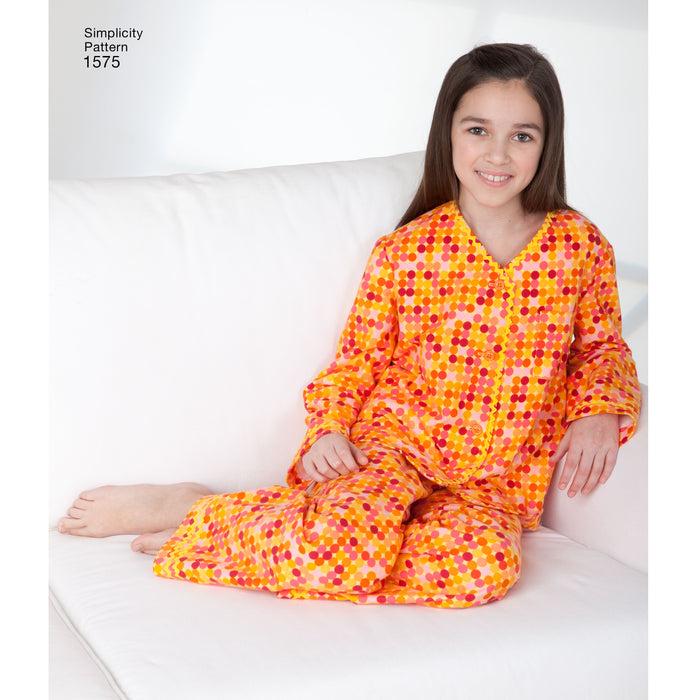 1575 Child's, Girl's and Boy's Loungewear. Size: 3-14 y