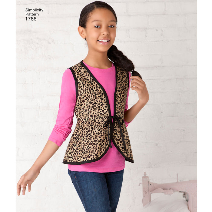 1786 Learn to Sew Child's & Girls' Sportswear. Size: 3-14 y