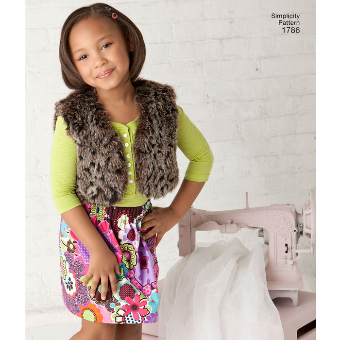 1786 Learn to Sew Child's & Girls' Sportswear. Size: 3-14 y