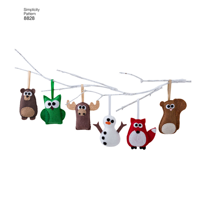 8828 Animal Holiday Décor. Size: One size