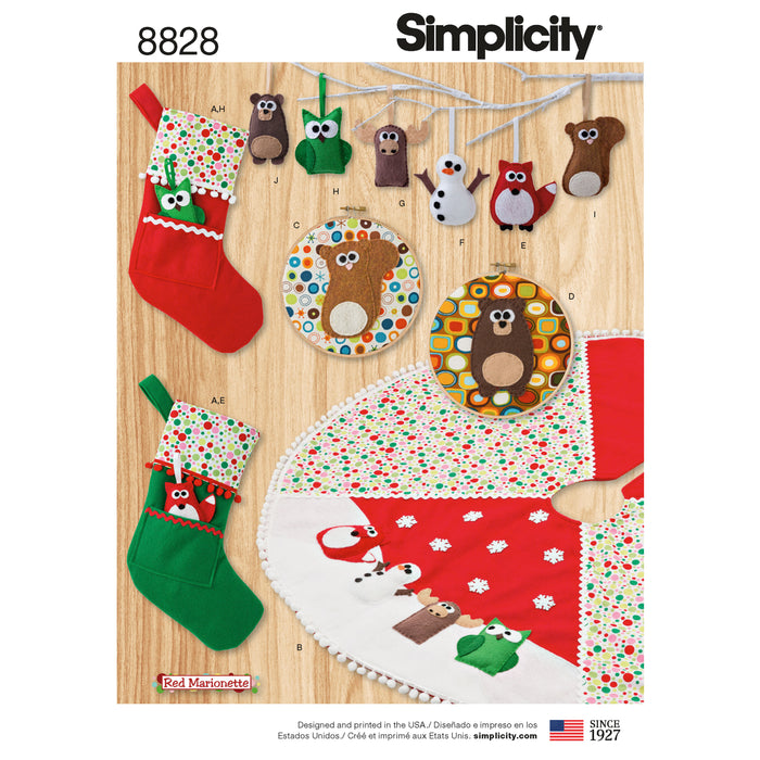 8828 Animal Holiday Décor. Size: One size