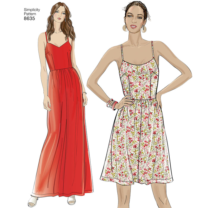 8635 Misses' Dress, Jumpsuit and Romper. Size: 32-48