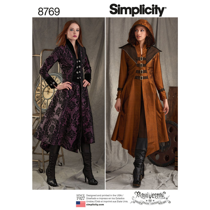 8769 Misses' Costume Coats. Size: 32-48