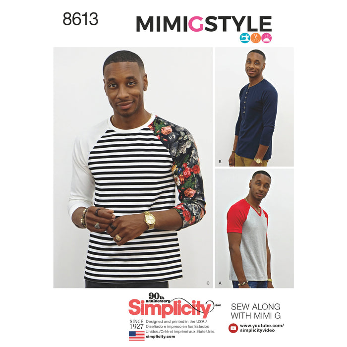 8613 Men's Knit Top by Mimi G Style. Size: XS-XL
