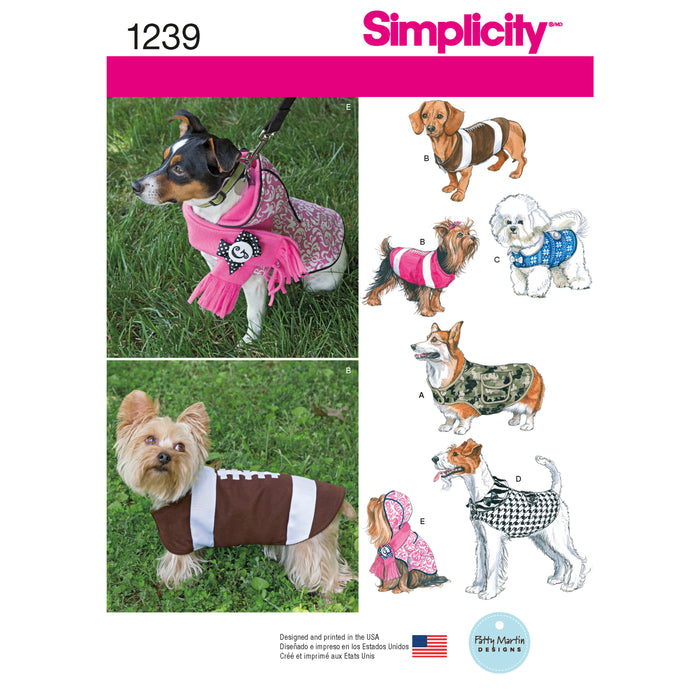1239 Dog Coats in Three Sizes. Size: S-L