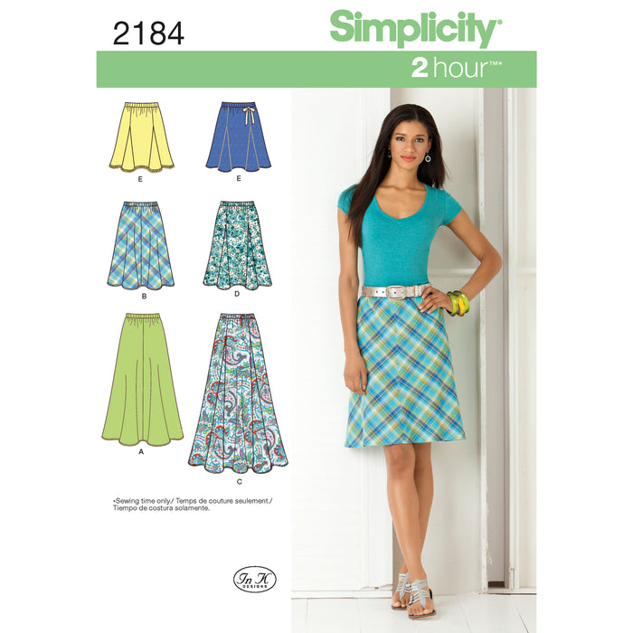2184 Misses' Skirts. Size: 32-48