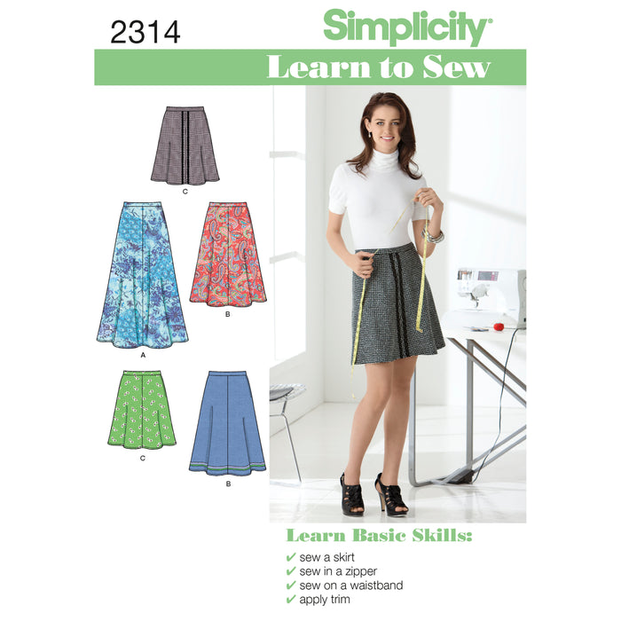 2314 Misses' Skirts. Size: 32-44