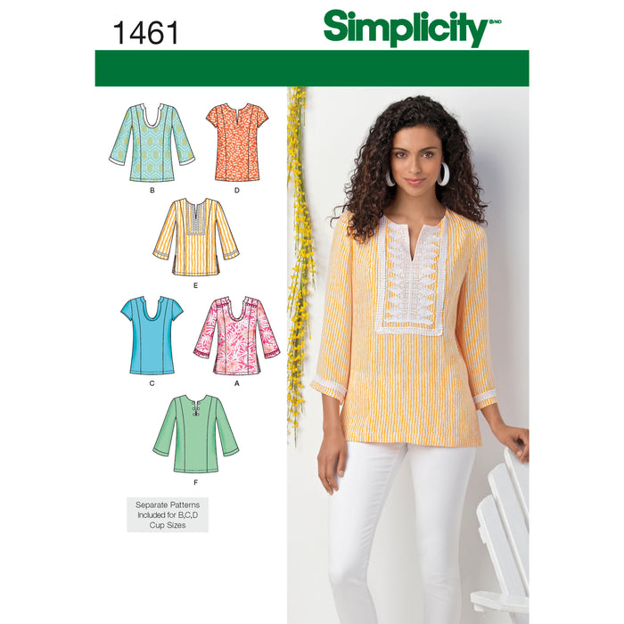 1461 Misses' & Plus Size Tunic. Size: 36-54