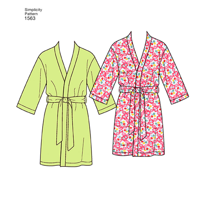 1563 Misses' Men's and Teens' Lounge Wear. Size: XS-XL