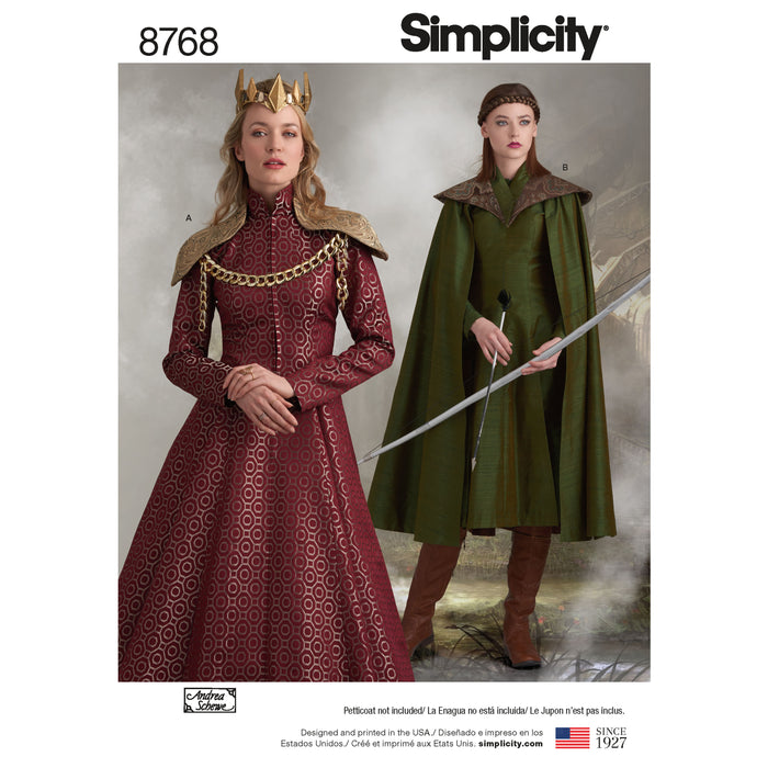 8768 Misses' Fantasy Costumes. Size: 32-48