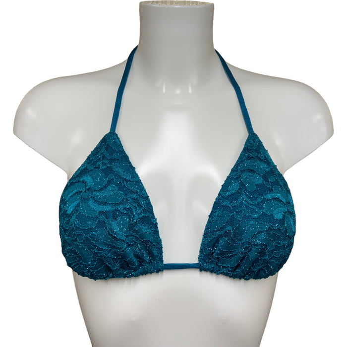 Glitter Lace Turquoise bikiní