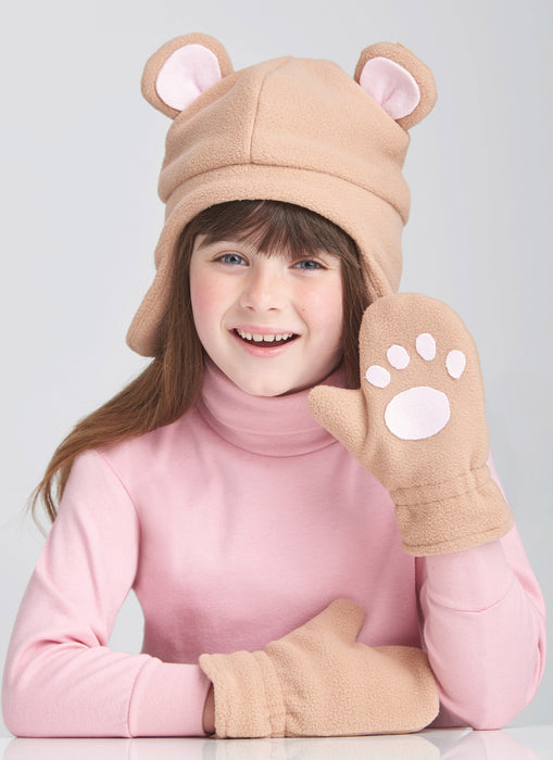 S9657 Children's Hats and Mittens and Cowl Scarves