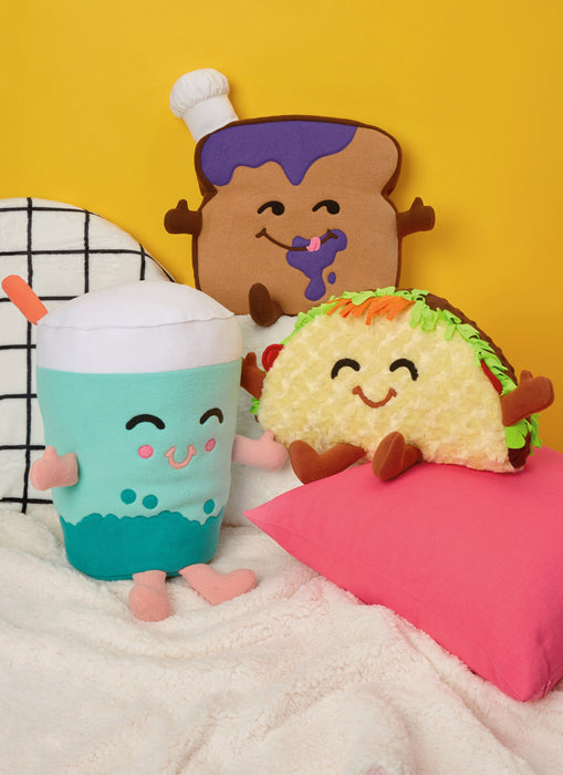 S9667 Plush Taco, Toast and Bubble Tea by Carla Reiss