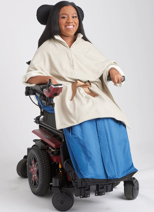 S9671 Poncho with Detachable Hood and Wheelchair Blanket